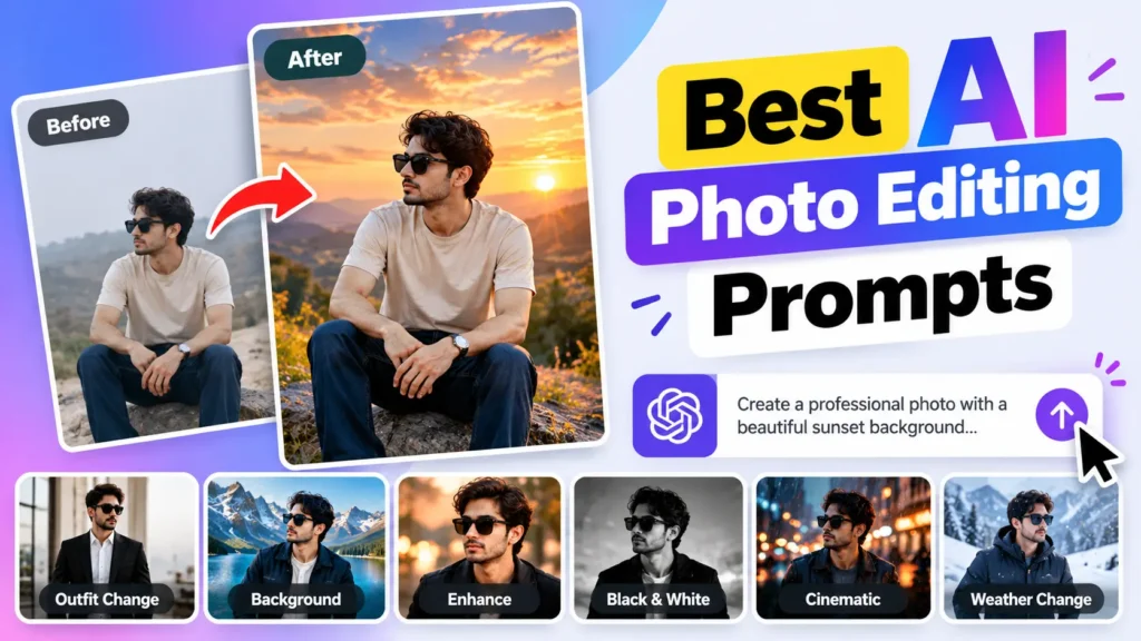Best AI Photo Editing Prompts to Transform Your Photos